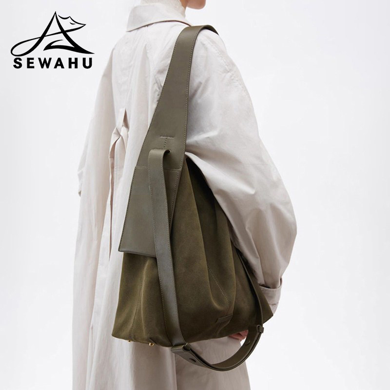 新款女士托特包大容量通勤斜挎包女秋冬休闲慵懒腋下单肩包手提包