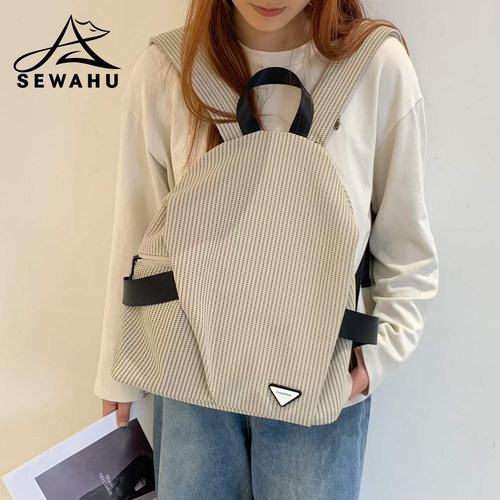 SEWAHU双肩包女大容量高中大学生书包通勤2026新款轻便旅行背包