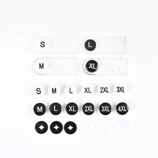 圆形10mm尺码 数标塑料黑色白色皮带 扣白色黑色二合扣多规格衣服码