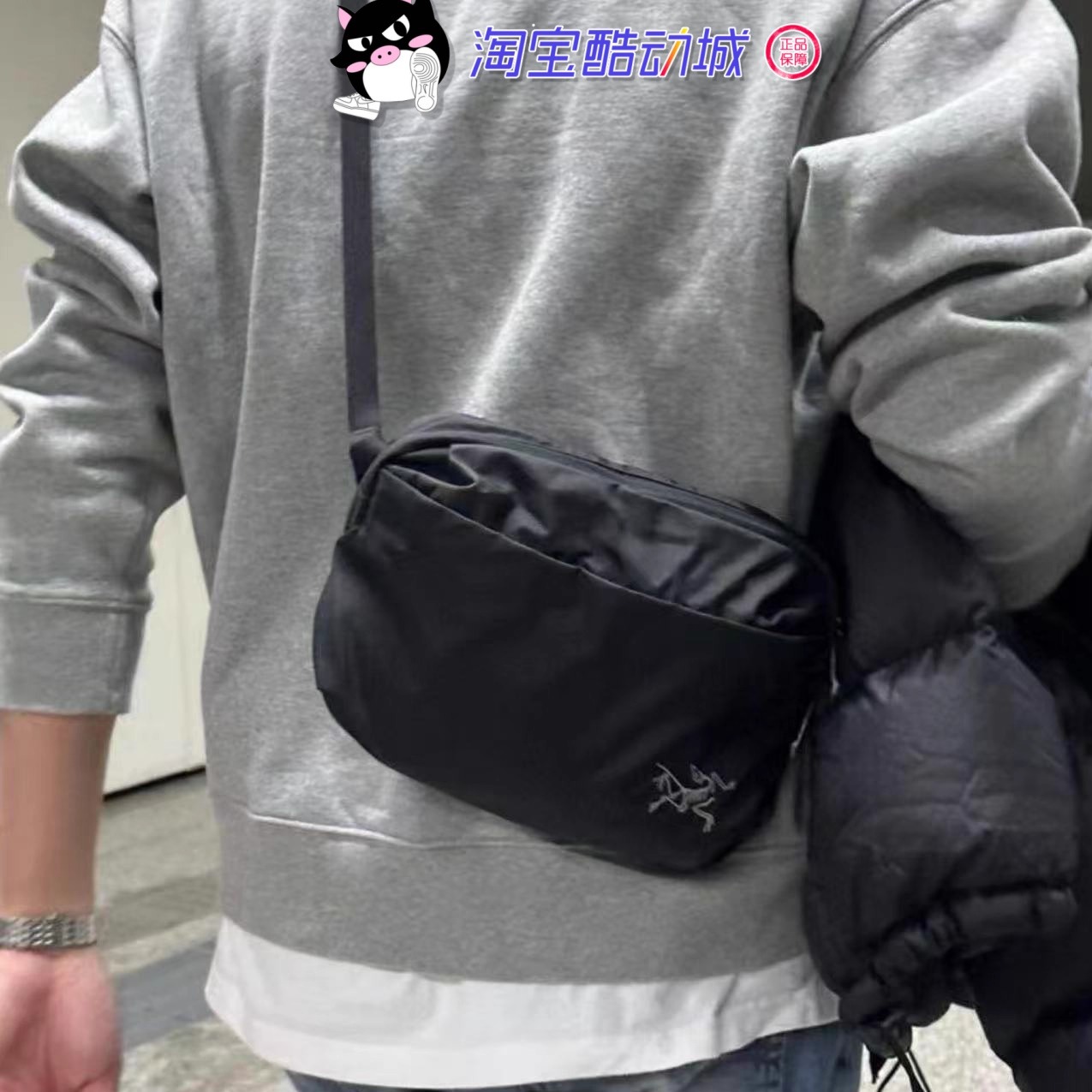 严选塔尖 Beams联名 Mantis2单肩斜挎腰包刺绣Logo胸包男女包1102