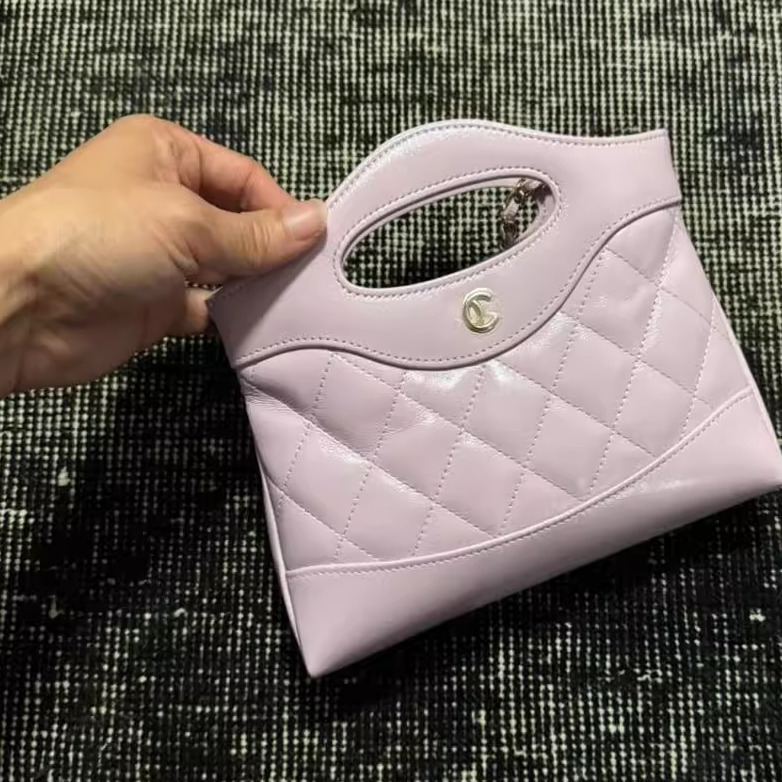 严选塔尖 小香风25B新款星星LP小Logo饭盒包牛皮手柄链条包1101