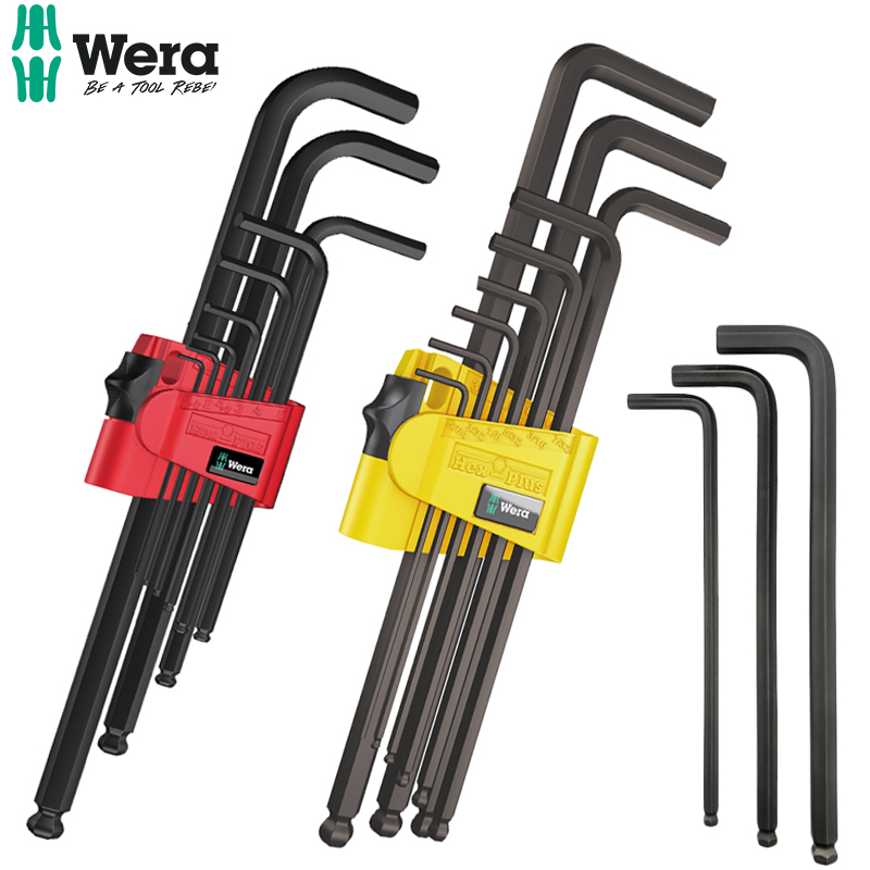 WERA维拉加长球头内六角扳手单支