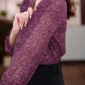 轻奢简约减龄气质女装 衬衫 上衣雪纺衫 2025春季 打底衫 时尚 长袖 新款