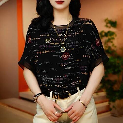 2025夏季新款短袖T恤女洋气
