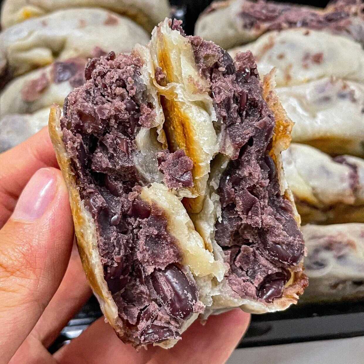 鞍山老太太红豆饼纸皮红豆饼即食零食小吃点心豆沙老式糕点软皮