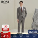 堡尼新品 羊毛格纹西装 商务休闲男士 BONI 西服套装 男外套AL232021A
