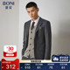 男条纹西裤 BONI AM582211A 商务男士 西服套装 堡尼秋冬新品 羊毛西装