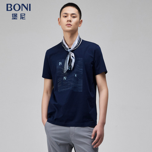 夏季短袖T恤BONI/堡尼休闲