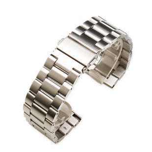 秀贝手表带 不锈钢表链男 适配华为 三星 西铁城 爱宝时金属钢带