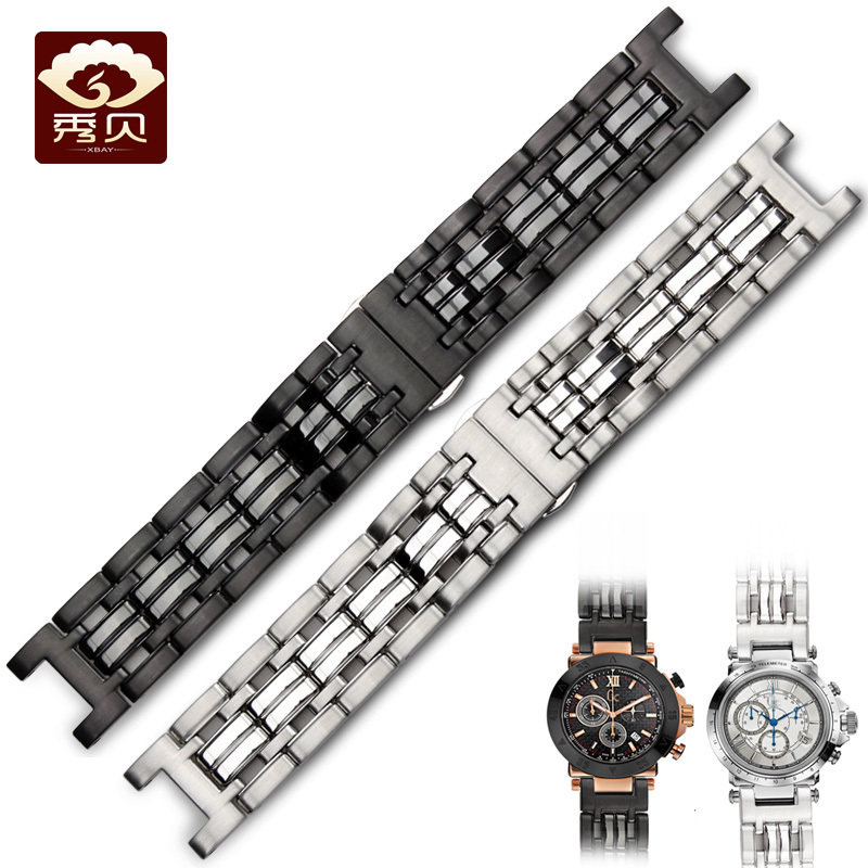 Stainless steel bracelet Male wristwatch steel strip Adaptation GC watch band 22*13mm Stainless steel watch partsin the Wristwatch , Fitting  category - from Buy2taobao.com to provide professional Taobao agent buy service