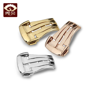 手表配件 表扣 适配欧米茄超霸皮表带表扣 皮带扣 双按扣18 20mm