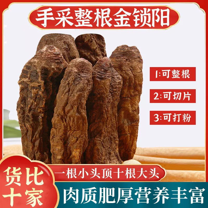 锁阳整根发货中药材正品内蒙古阿拉善荒漠金锁阳肉苁蓉泡茶泡酒料
