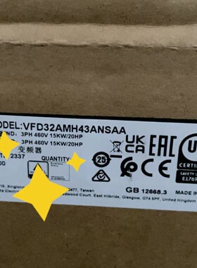 VFD32AMH43ANSAA 台达变频器 全新原装正品--议价商品