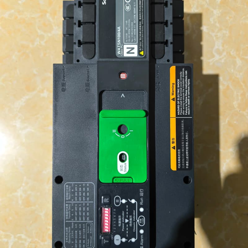 施耐德双电源自动转换开关WATSN100/4A,4P四极,额--议价商品