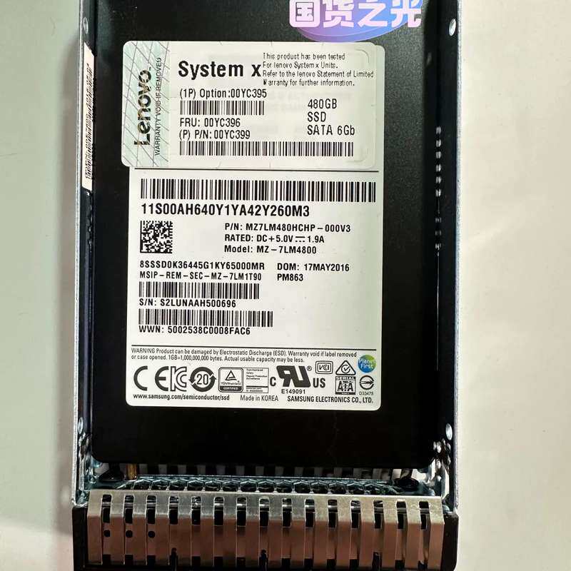 联想 480G SSD SATA 00YC395 00YC3--议价商品