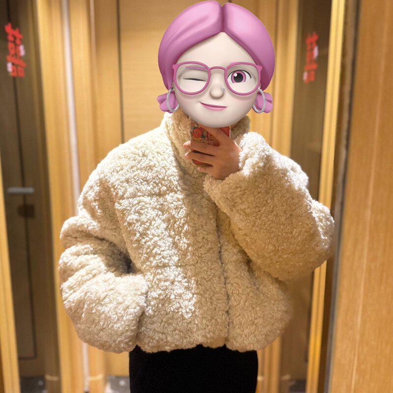 zara羊毛外套 短款 超级暖和 160cm 100斤穿效果--议价商品