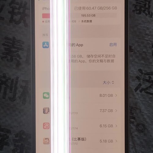 13 监管机无屏幕锁有iD锁，内存256G屏幕线条，无--议价商品