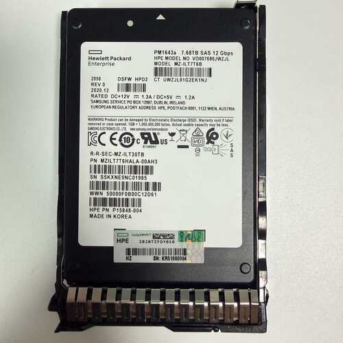 HPE PM1643a 7.68TB SAS 12G 2.5--议价商品