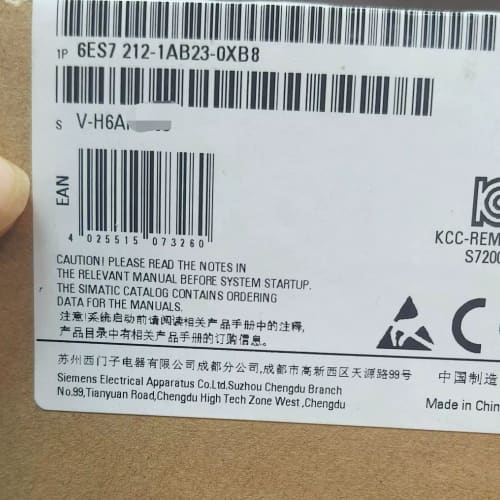 西门子6ES7 212-1AB23-0XB8全新原装未开封，--议价商品