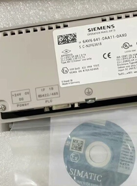 议价--全新西门子SIMATIC OP73触摸屏，型号6AV6 64