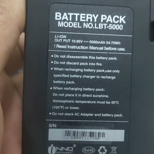 一诺15T光纤熔接机原装电池，型号LBT-5000，10.9--议价商品