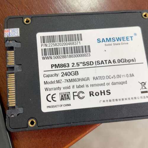 出：SAMSWEET PM863 2.5寸SATA固态硬盘--议价商品