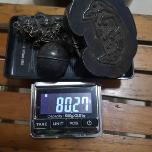 明清老银锁祖上留下来的80.27克,--议价商品