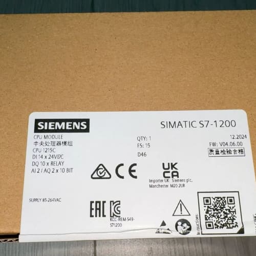 2024年西门子S7-1200PLC,1215C AC/DC--议价商品