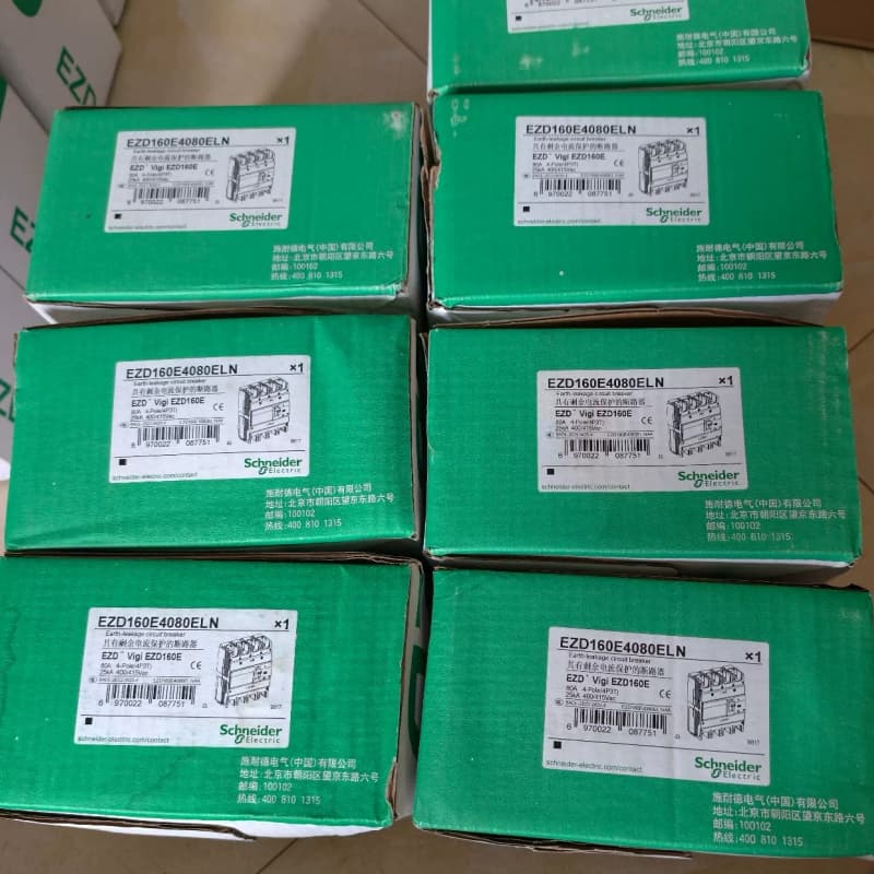 施耐德漏电断路器EZD160E4080ELN,4极80A,带--议价商品