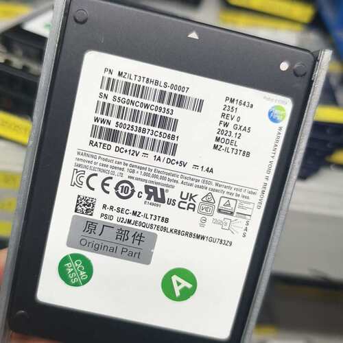 三星PM1643A 3.84T 12G SAS服务器SSD--议价商品