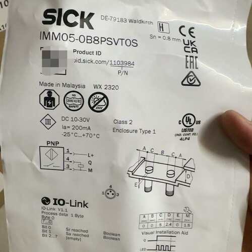 全新SICK西克接近开关传感器IMM05-0B8PSVTOS--议价商品