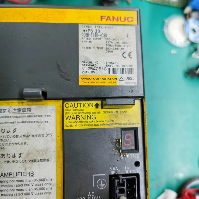 FANUC发那科伺服器放大器报警显示代码:1、 2、3、4、--议价商品