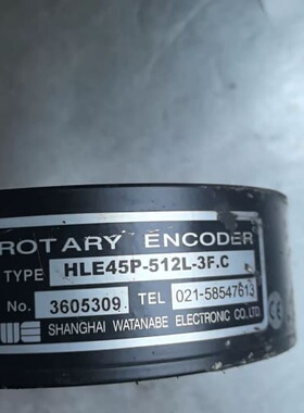渡边编码器HLE45P-512L-3F.C，带线，实物拍摄，--议价商品