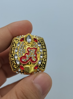 2018NCAA阿拉巴马总冠军戒指红潮球迷收藏学生篮球足球比赛奖品