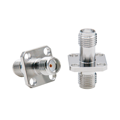 转接器SMA-KFK4孔法兰固定18G
