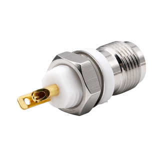 东方旭普 GPS射频连接器 TNC-KY-2 TNC母头白胶注塑底座 穿墙绝缘