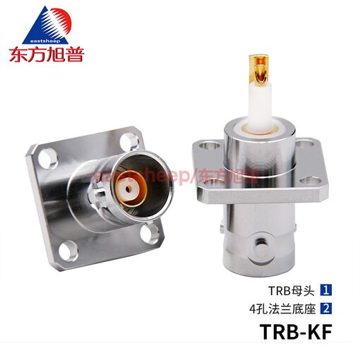 BJ77三同轴TRB-KF4孔法兰插座