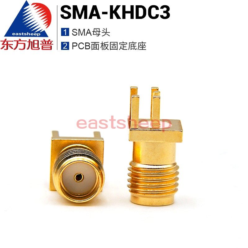 Đầu nối Oriental Xupu RF SMA-KE một phần cổng SMA-KHDC3 Bản vá bên bảng PCB 1.6MM