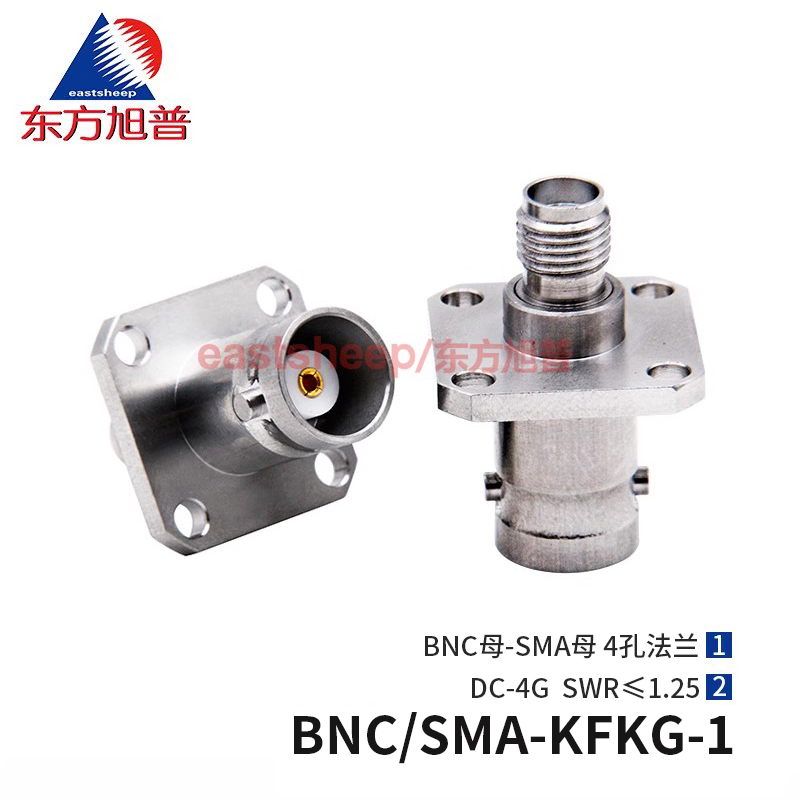 连接器不锈钢BNC母转SMA母6G