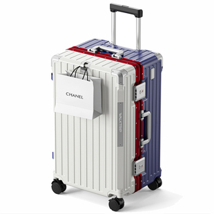 出国大容量行李箱女30寸加厚结实耐用铝框拉杆箱旅行箱26皮箱子男