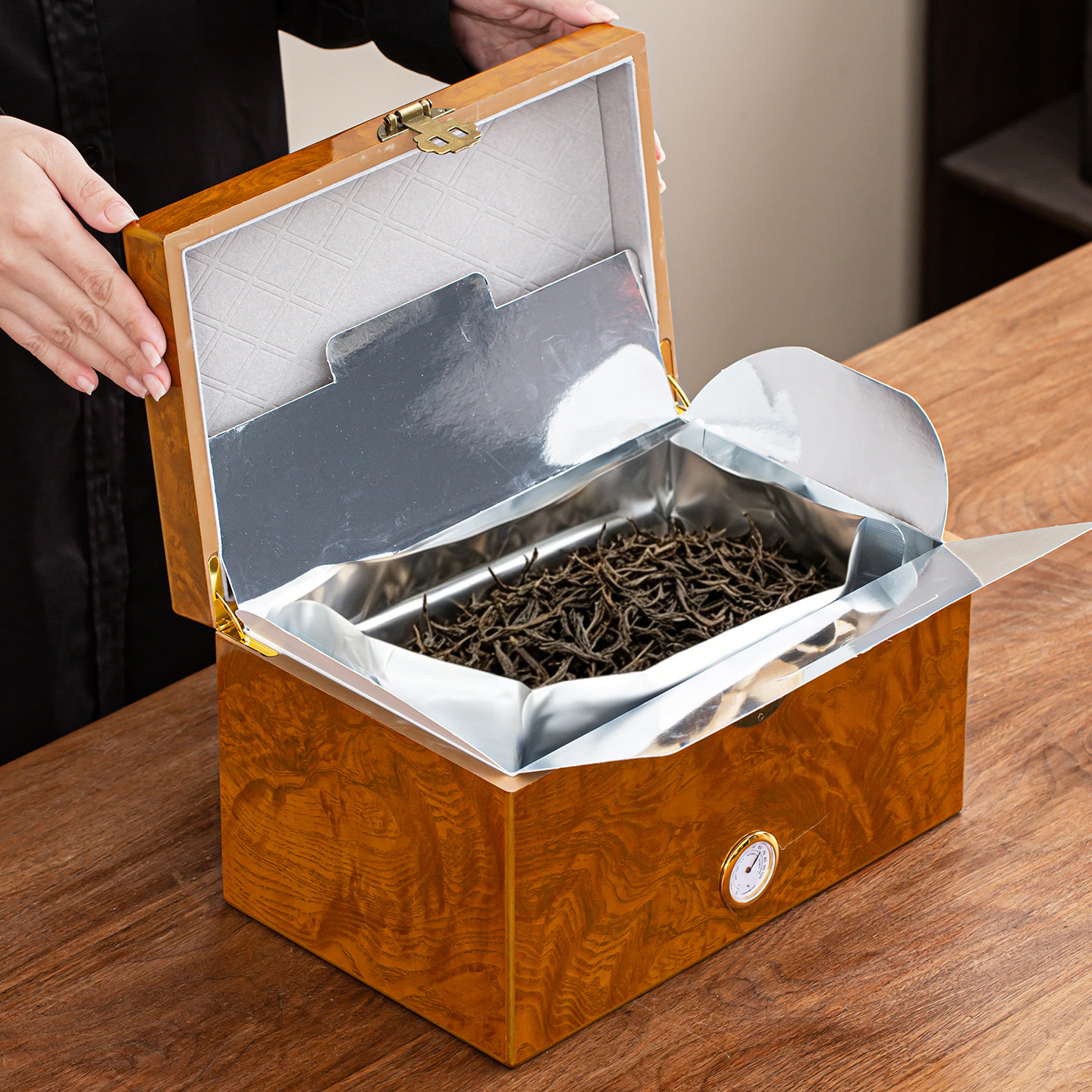 高档生熟普洱散茶包装盒空礼盒通用白茶黑茶箱礼品盒高级感收纳盒