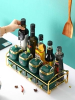 Nordic Light Luxury Edcoring Box Box Comminte Set набор домашней керамики кухонная бутылка.