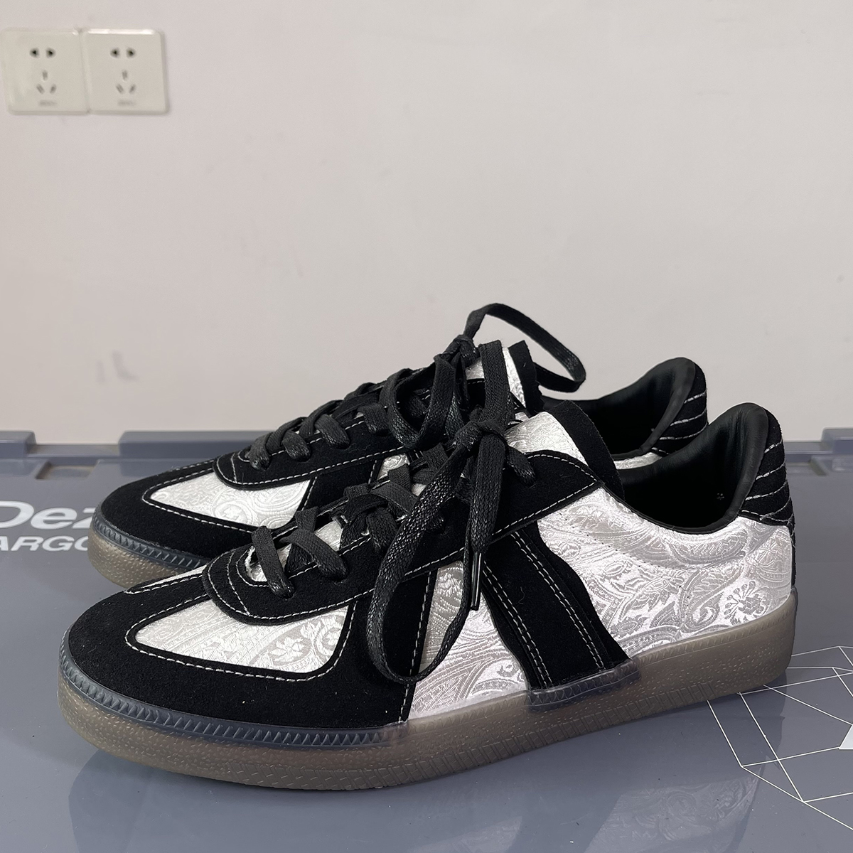 新款男鞋国潮风复古德训鞋板鞋