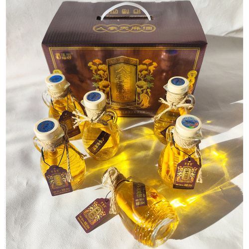 佰福园52°人参天麻酒250ml*6瓶