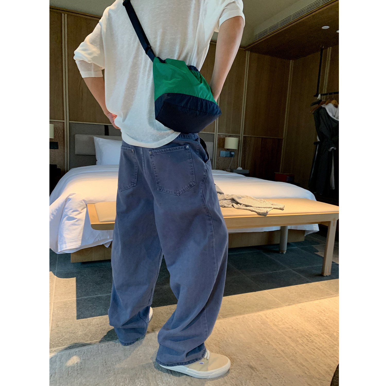 晨树 法工蓝/白绿调/新剪裁挺括感牛仔裤/日常百搭吸睛/推荐图片