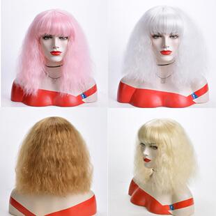 cosplay假发 wigs 欧美假发女士蓬松长卷发化纤假发头套 假发