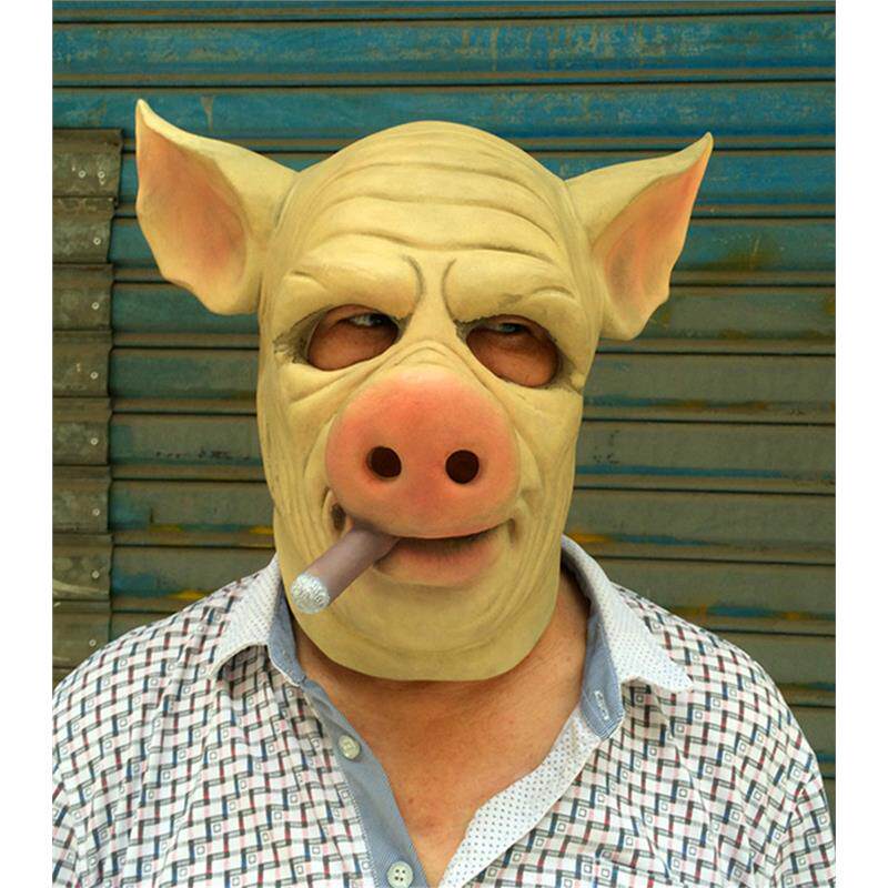 h1z1大逃杀皮肤血猪头面具雪茄弗兰肯斯温面具抽烟猪八戒面具头套