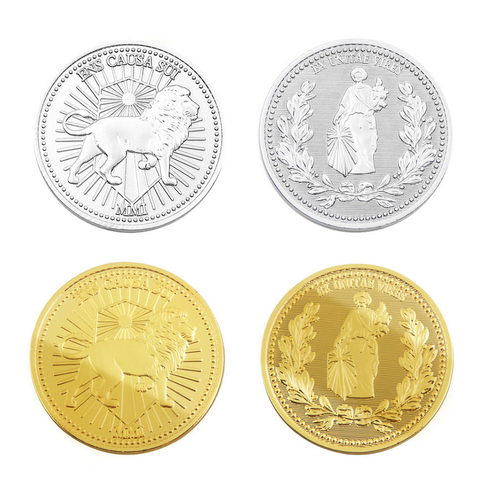 疾速追杀二代电镀金币基努里维斯收藏硬币 电影道具周边