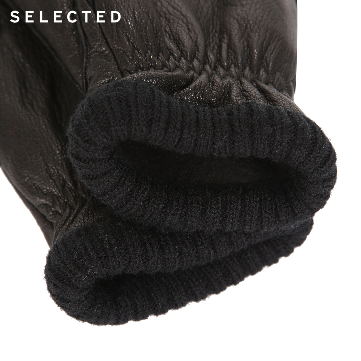 Gants pour homme SELECTED    en peau de mouton - Ref 2781255 Image 4