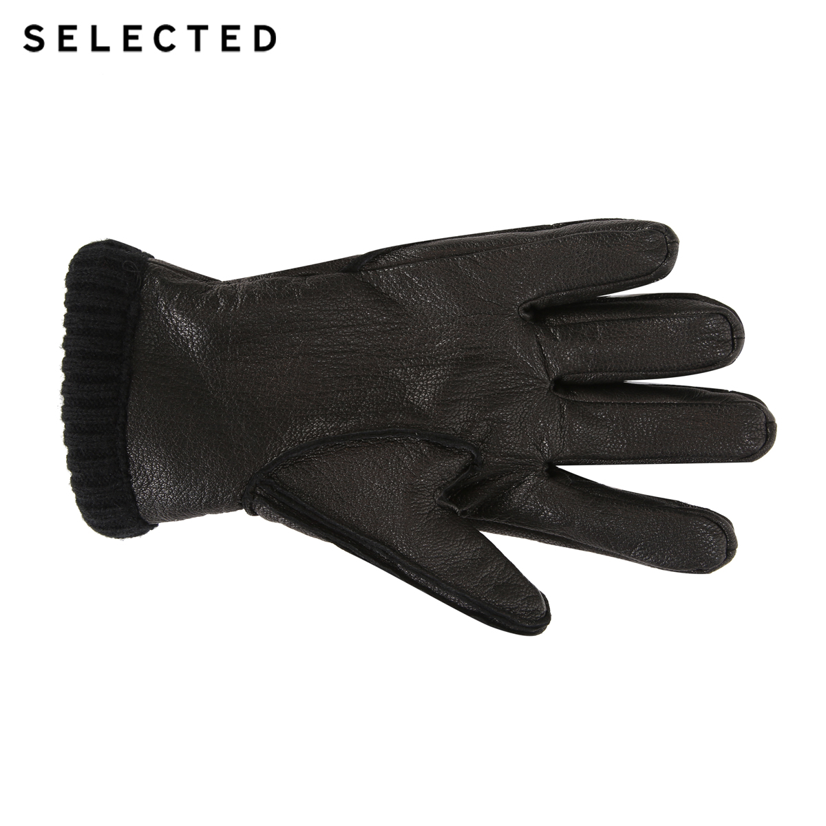 Gants pour homme SELECTED    en peau de mouton - Ref 2781255 Image 5